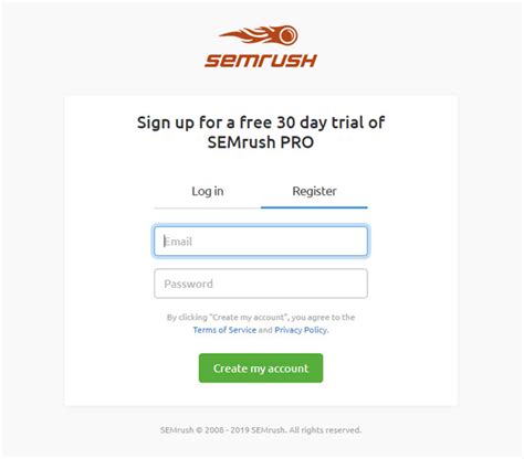 semrush sign up|semrush free version.
